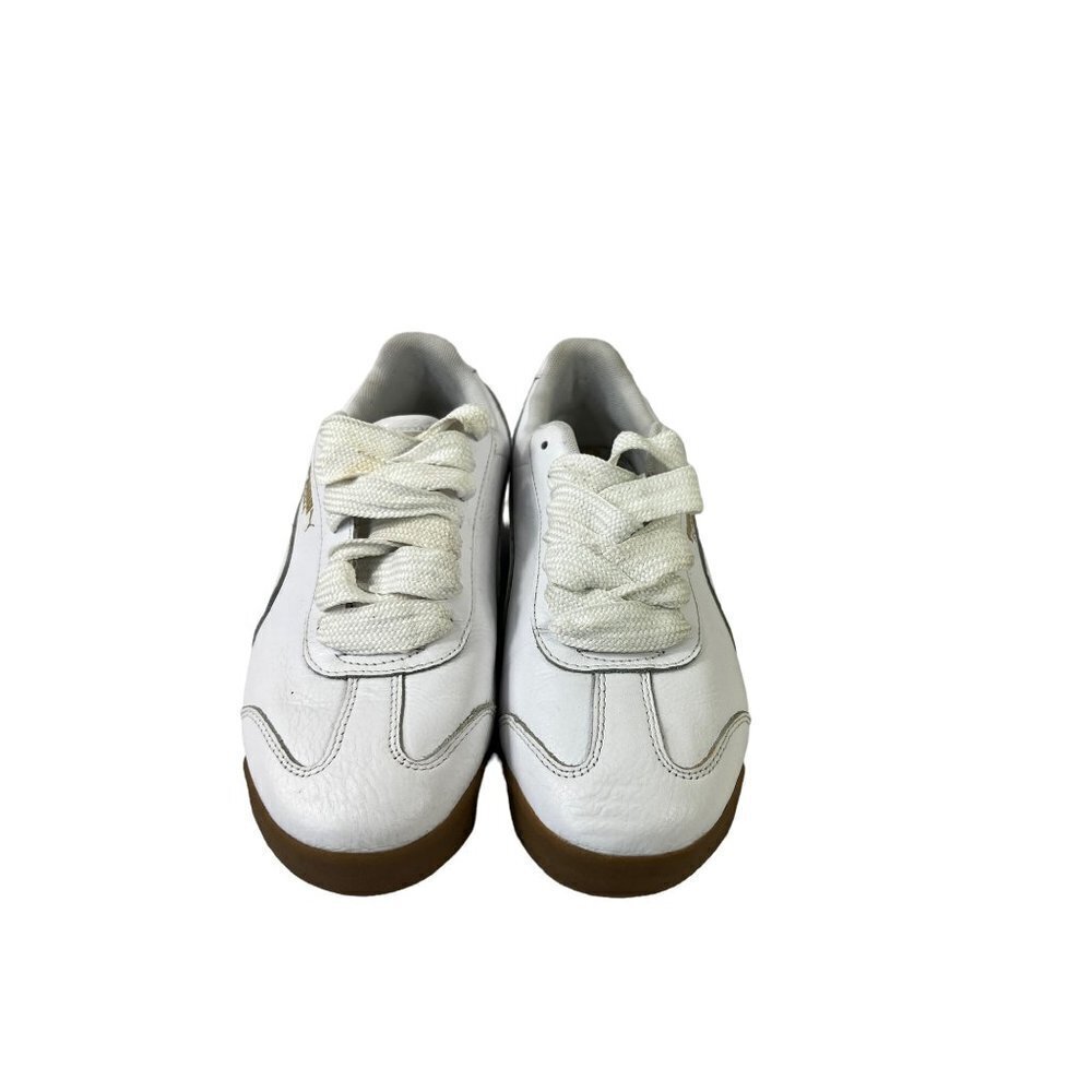 Mens Puma Roma Basic White Shoes - Picture 3 of 7
